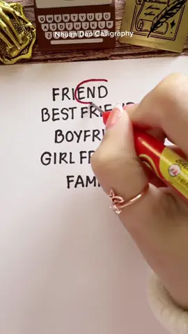 What makes ‘family’ different from the rest? #nhuandaocalligraphy #handlettering