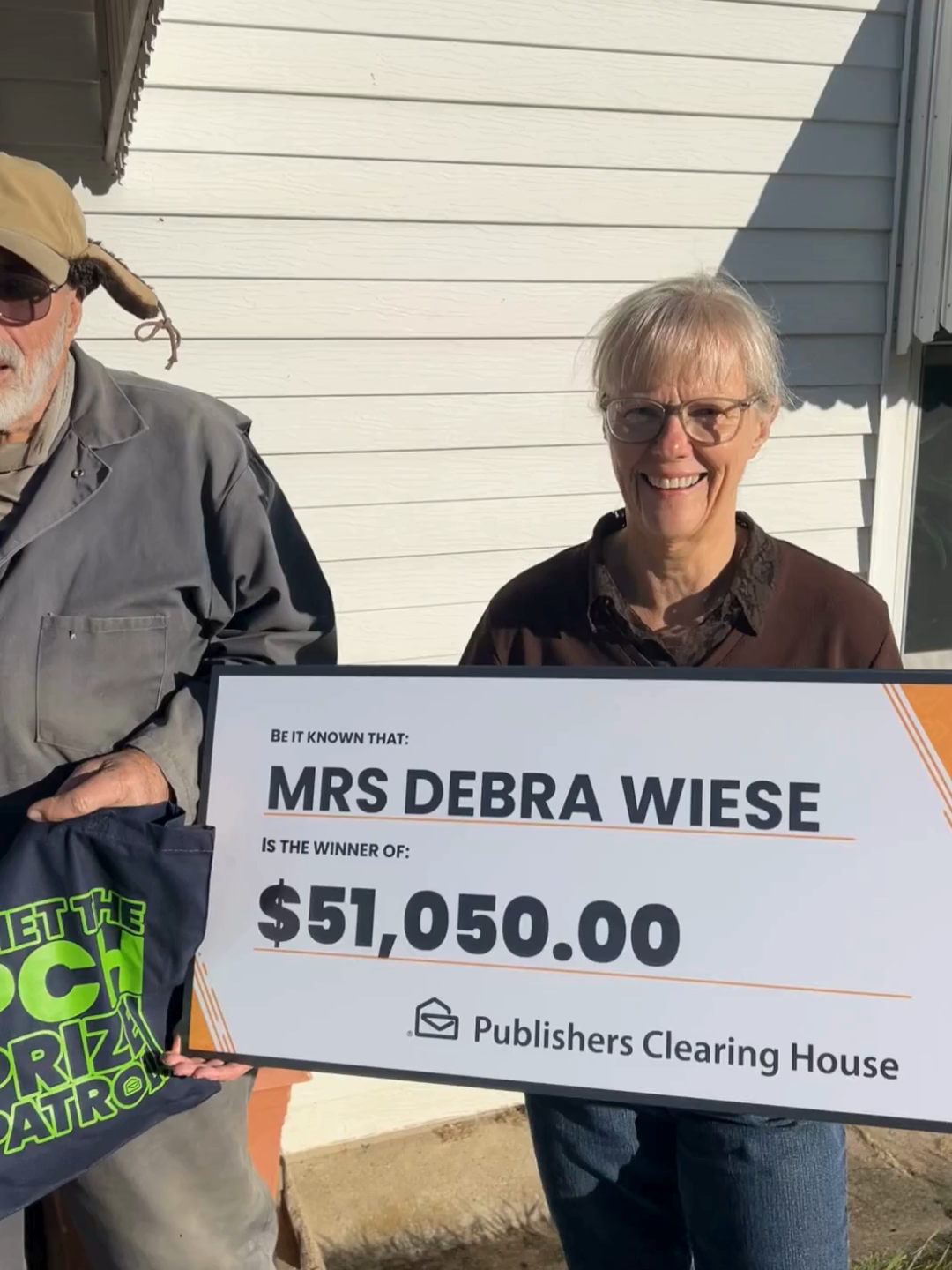 We're over-the-moon happy for our newest winner Debra who scored an incredible $51,050 cash 💃. Let us know what you'd do with the money and don't forget to check out the link in our bio for our next big giveaway!  #DreamComeTrue #Giveaway #inittowinit #wincash #pchsweepstakes #sweepstakes #fyp #SurpriseDelivery