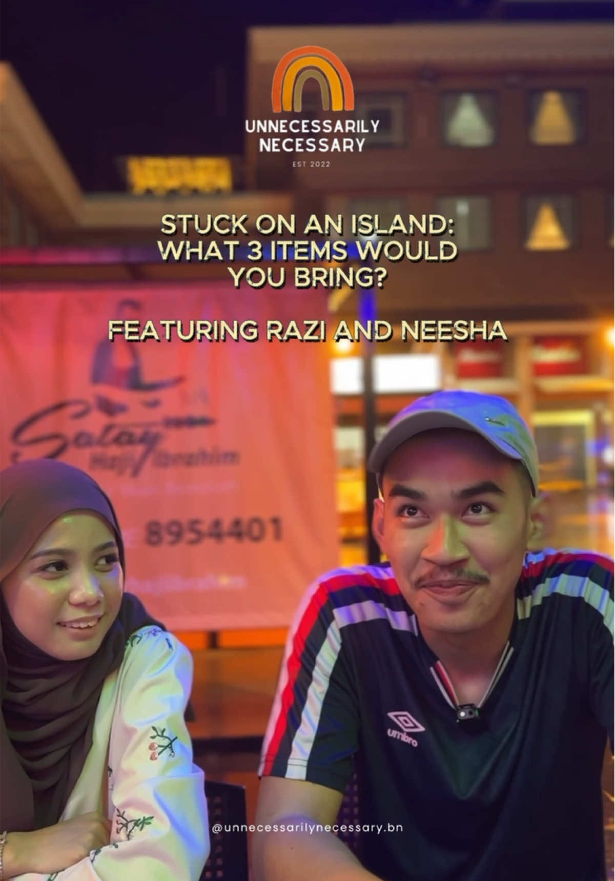 Neesha and Razi are stranded on an island 🌴 They can only bring 3 items — but are they unnecessarily necessary? 😏 Who’s surviving this?
