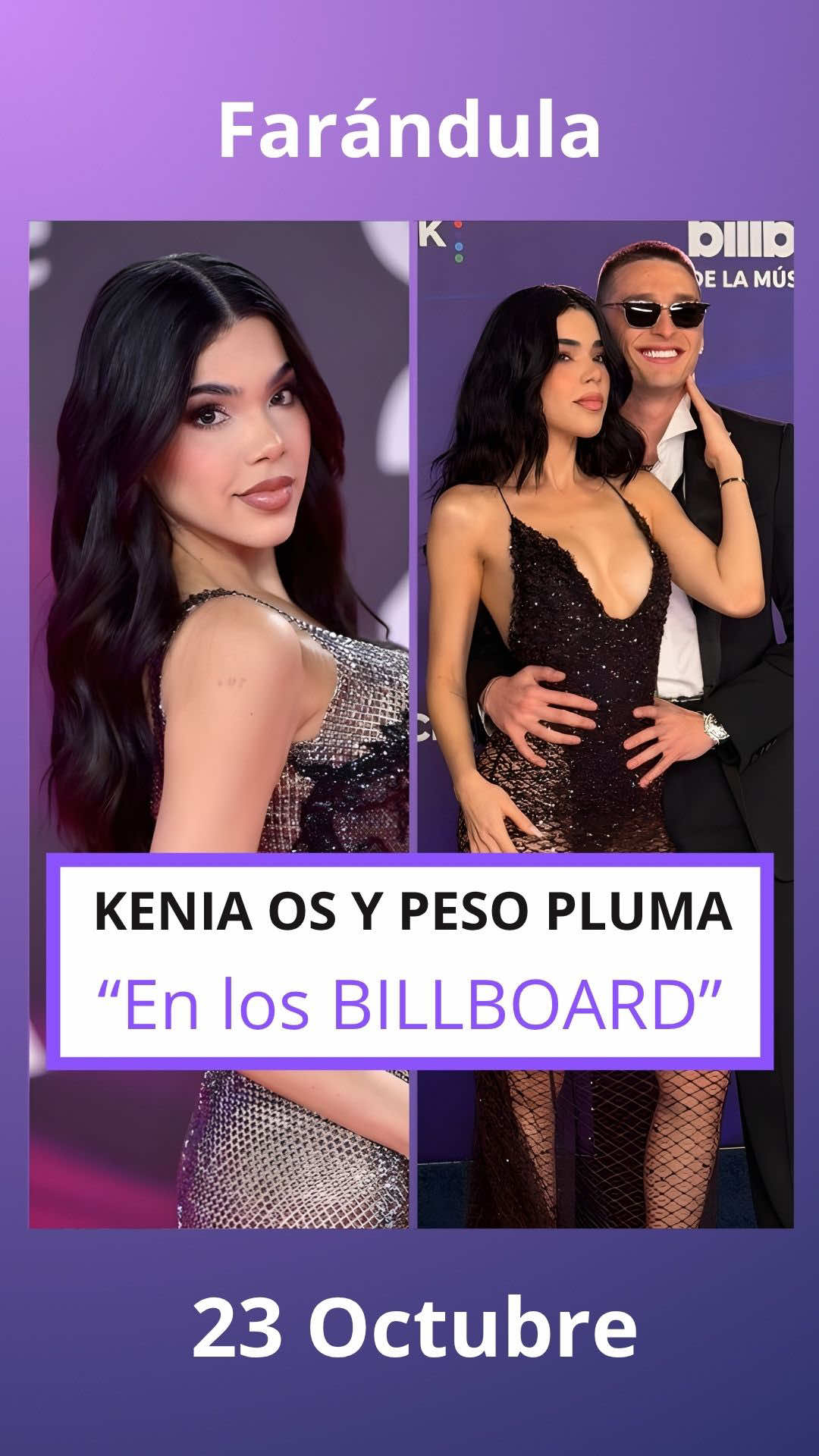 Kenia os y peso pluma en los BILLBOARD #keniaos #pesopluma #billboard #greenscreen #greenscreenvideo 
