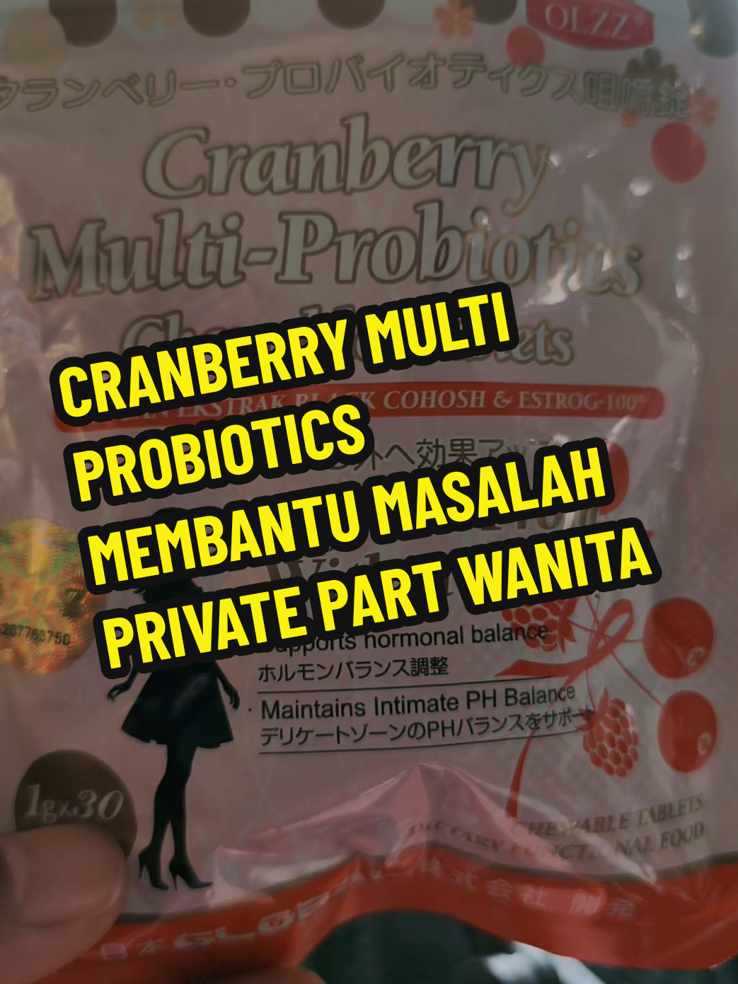 MEMBANTU MASALAH private part wanita dan kesihatan kecantikkan wanita#cranberrymultiprobiotics #olzz #masalahwanita #membantumasalahprivatepartwanita#kesihatanwanita 