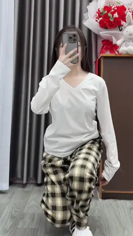 Quần kẻ ống suông lót lông nam nữ #quankecaro #quanongrong #quanlotlong #thoitrang #thoitrangnamnu 