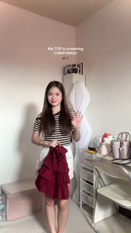 classy top for christmas fit! ❤️ #christmasoutfit #topsrecommendation #myoutfit #christmasfit #foryou 