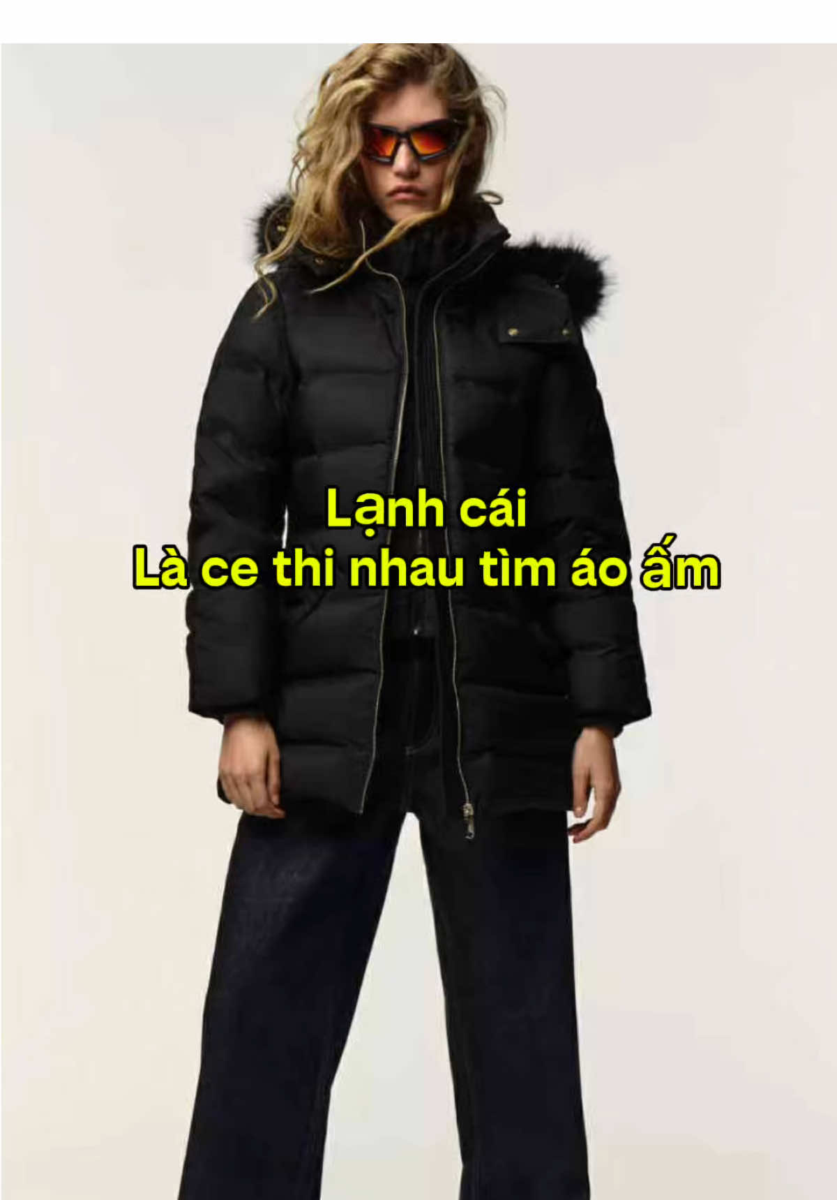 Parka Zara 2025 siêu ấm, mũ lông có thể tháo dời nha ce #zara #hoanganhauthentic #aokhoac #mixandmatch #xuhuong 