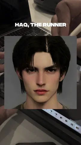 i try to recreate a character same as me haha, eventho my face macam melayu punya version, dalam novel aku buat dia nampak lah a bit more handsome (ofcossss, Haq kott) #therunner 