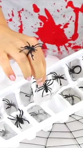 Spider ice 👻  #HalloweenTreats  #SpookySnacks #EasyHalloweenDesserts #DIYHalloween   