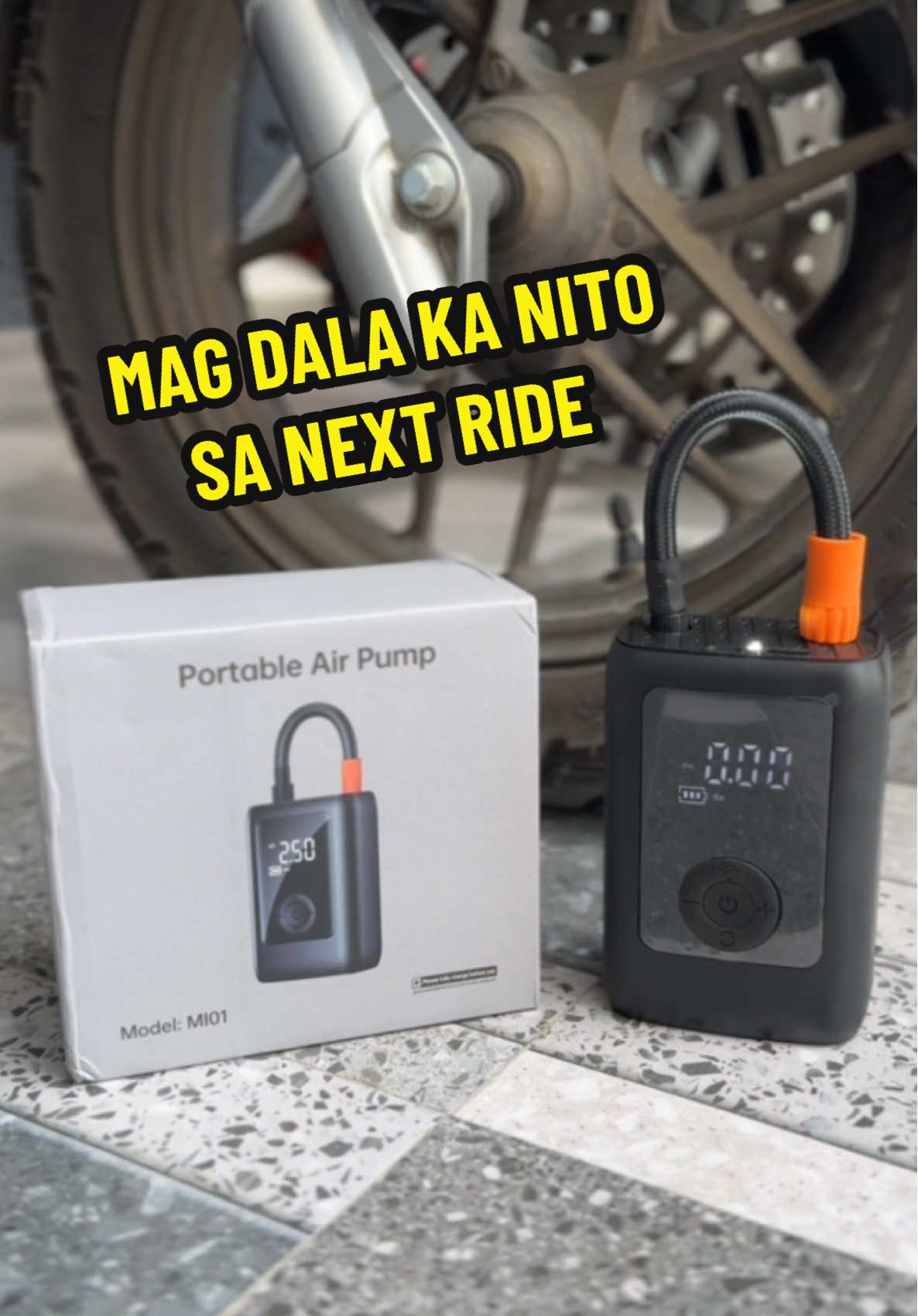 Less worries pag meron nitong Emergency Equipment ng mga Riders ✅ #portableairpump #tireinflatorpowerbank #portable #ridesafe 