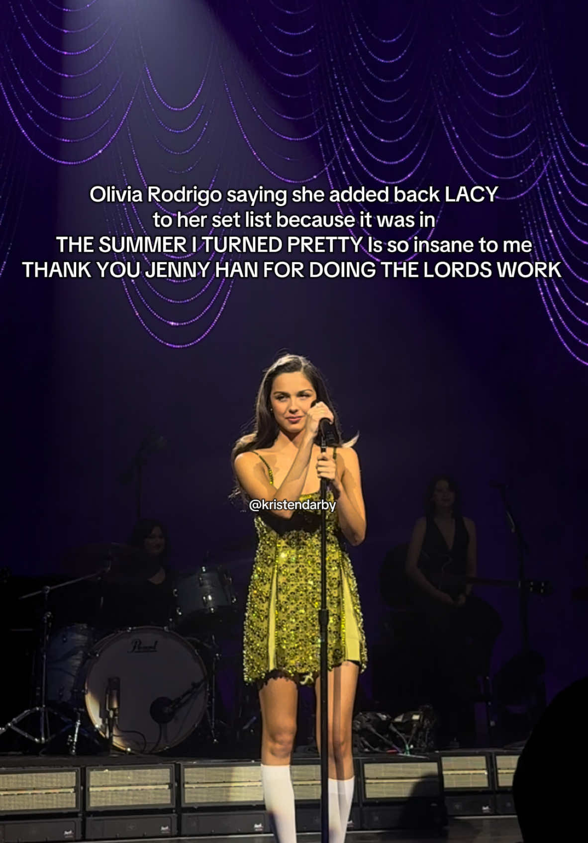 @Jenny Han THANK YOU FOR DOING THE LORDS WORK cause Olivia added LACY back onto her set list since it was in @the summer i turned pretty !!! @Olivia Rodrigo @American Express @livies hq ❤️ #olivia #oliviarodrigo #amex #nyc #concert #lacy #tsitp #thesummeriturnedpretty #lolatung #conradfisher #jeremiahfisher #amazonprimevideo #amazonprime #fyp #popup #guts #sour #OR3 