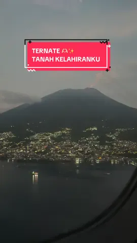 TERNATE TAMPA PUTUS PUSA TANAH KELAHIRANKU TERCINTA 🥹🫶🏻✨. Insya Allah kami para rakyat Kesultanan Ternate selalu dalam lindungan Allah SWT, diberikan selalu rahmat & keberkahan di tanah ini 😍🙏🏻.  📍PESAWAT BATIK AIR - 05.51 WIT.  #ternate #malukuutara #explore #fyp #indonesia🇮🇩 