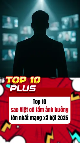 Top 10 sao Việt có tầm ảnh hưởng lớn nhất mạng xã hội 2025