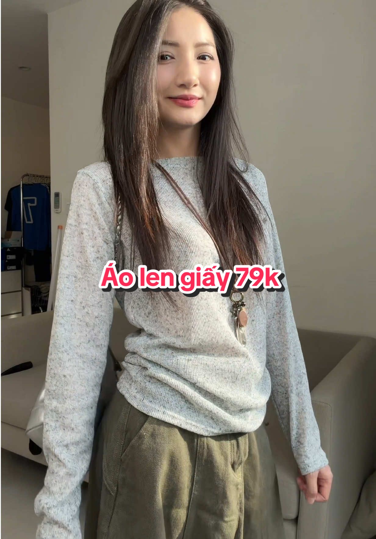 Áo len giấy #review #xuhuong #viral #aothundaitay #aolen 