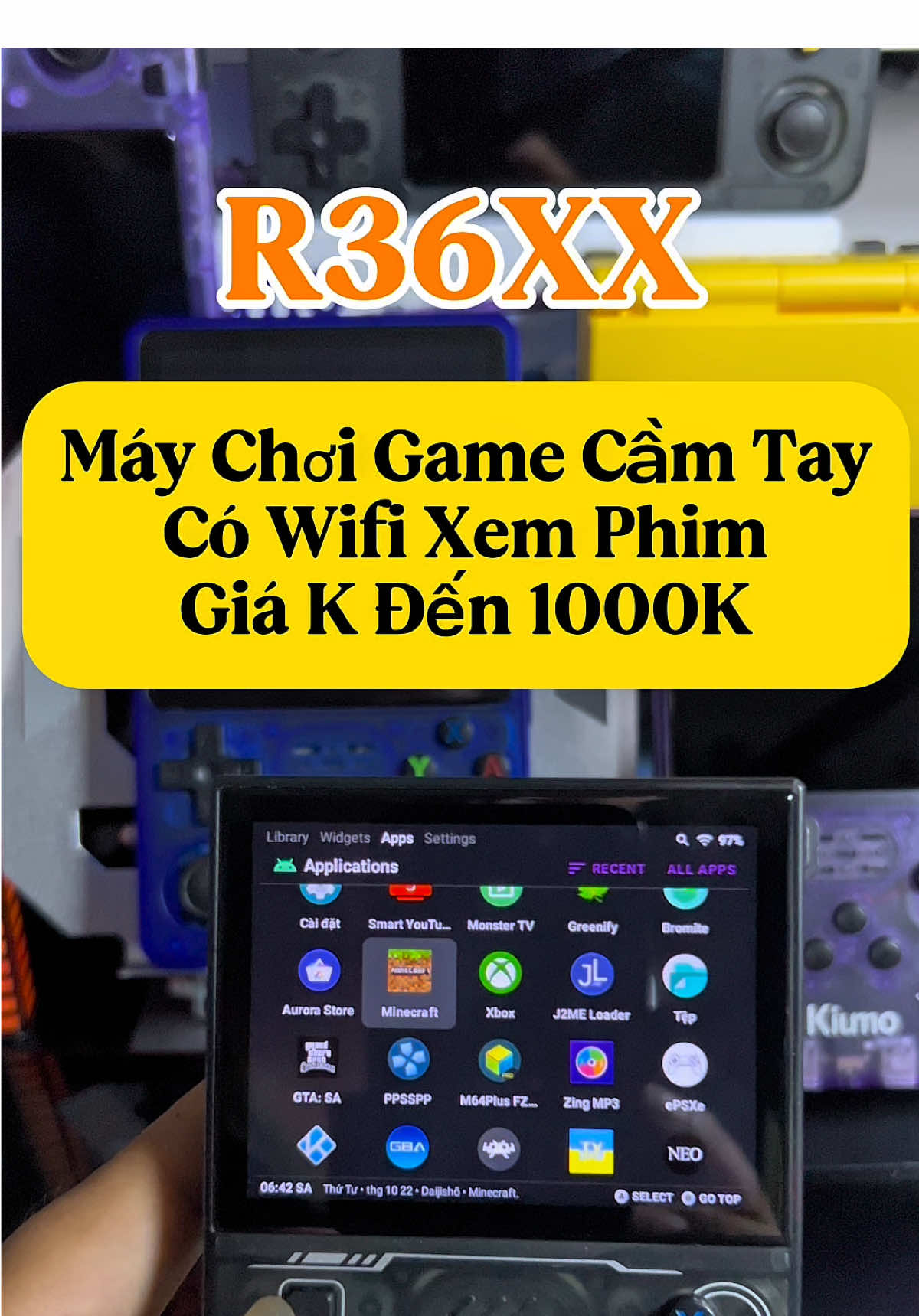 Máy Game Cầm Tay R36XX  bản nâng cấp của R36S. Tích Hợp Wifi 6, Xem YTB, Hơn 21.000 Game, Hơn 20 Hệ Giả Lập, nintendo, capcom, psp, ps1, game thùng game thẻ,…… Pin 4-5 Tiếng#r36xx #maychoigamecamtay #maychoigame #maygamedientu #game  @MíT Review Thiệt Tình  @MíT Review Thiệt Tình  @MíT Review Thiệt Tình 