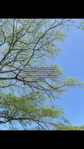 Kenapa harus imun tubuhku yg di serang,aku harus kerja.bagaimana bisa kerja jika hanya berjalan beberapa langkah sajah aku hampir terjatuh🥀