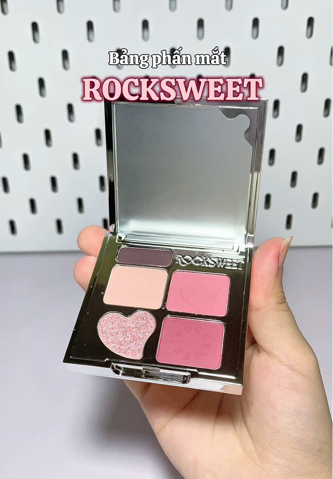 Bảng phấn mắt tone hồng xinh xỉu cho các nàng thơ đâyy #rocksweetphấnmắt #rocksweetbangphanmat #rocksweet #makeup #viral 