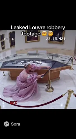 New footage of the Louvre robbery  #paris #louvre #robbery #jakepaul #crime 
