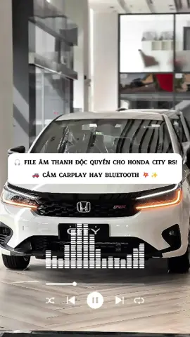 🎶 File âm thanh “signature” dành riêng cho Honda City RS 🏎️ 🔗 Kết nối CarPlay / Bluetooth – bật phát là cháy phố 💥🎧 #carplay #hondacityrs #amthanhkhoidongxehonda #viral #xuhuong 