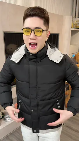 [Mũ rời]Áo phao nam phối gấu c