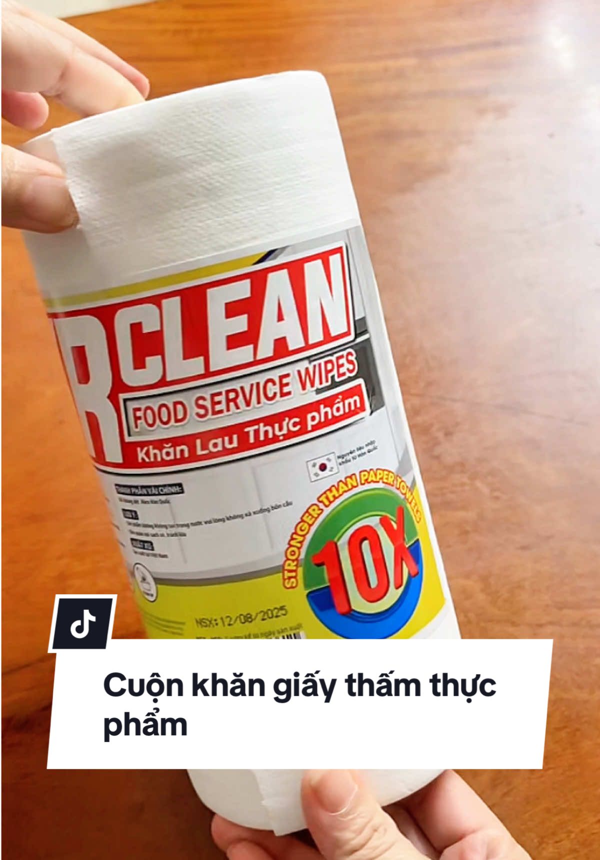 Cuộn khăn giấy thấm thực phẩm khi sơ chế #khanlauthucpham #khanlauthucphamkrclean #xuhuong #review#giadungnhabep .