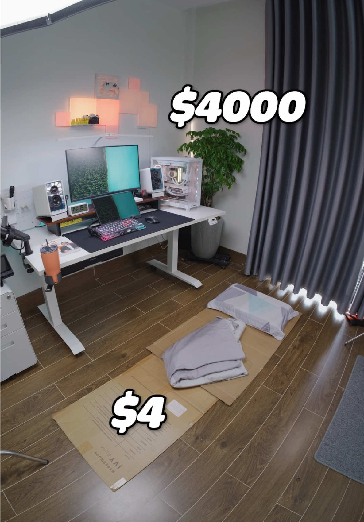 Trung bình góc setup và góc ngủ của ae con trai kiểu @Công Retina  #nghiensetups #desksetup #nemcaosuthiennhien #GamingSetup 