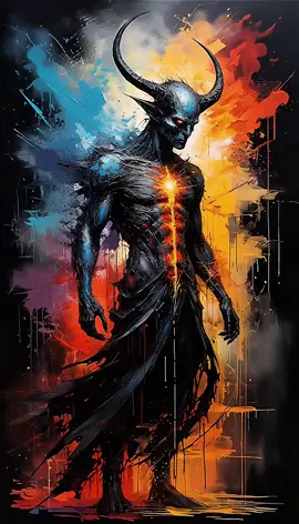 Inferno Demon Rising 💚💚Want a t-shirt           or other product  with this print❓❓❓ 🥳😎🥳Welcome to the site:                    link in my bio.😎🥳😎 #digital__alchemist #livewallpaper #aidesign #tshirtdesing #tshirt 