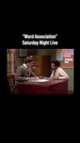 In this vintage SNL sketch from 1975, an employer (Chevy Chase) interviewing a man (Richard Pryor) for a job asks him to take a word association test. [Season 1, 1975] #fypシ゚viral #fyppp #fyp #fyppppppppppp #blackhistory 