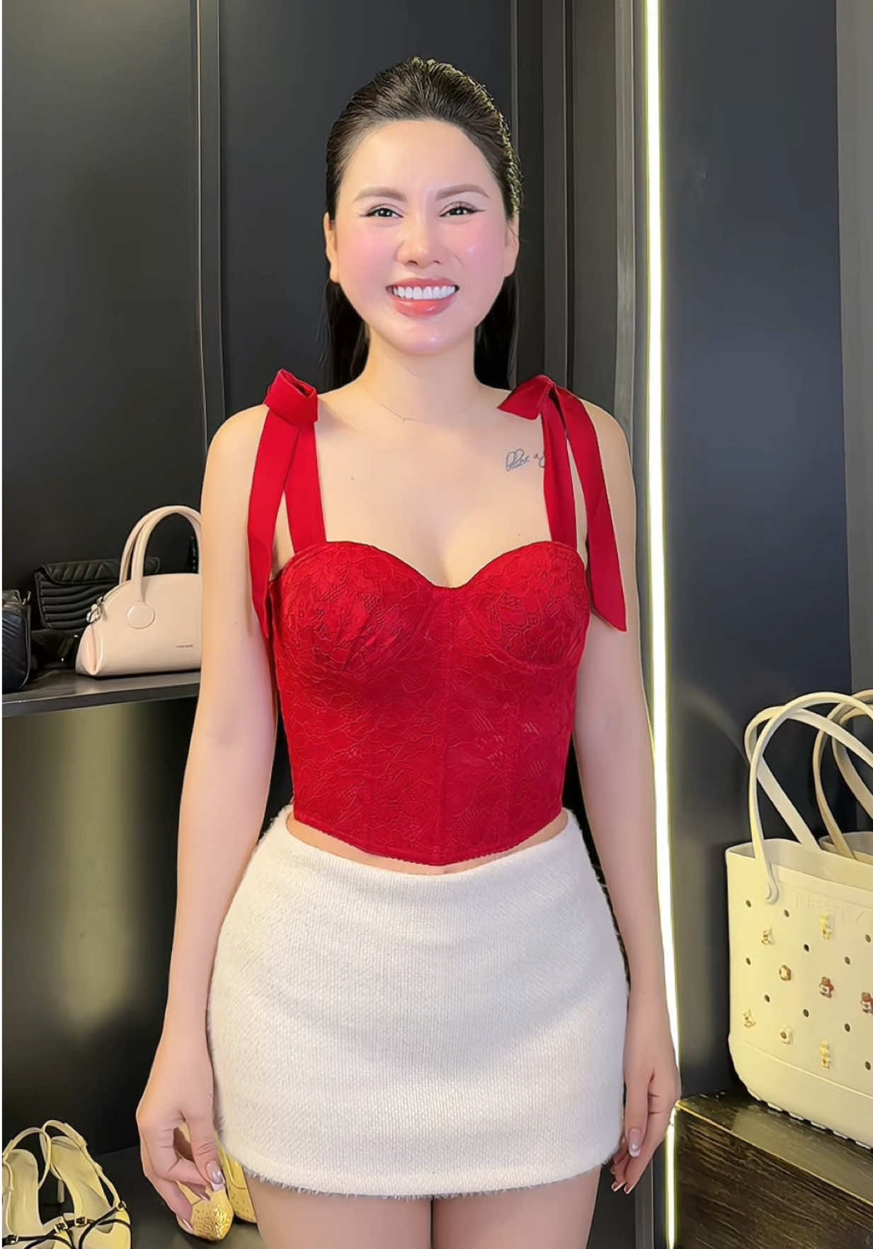 Áo corset ren thêu siu xinh #viral #quynhchana 