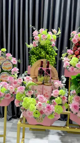 Mâm quả tone Hồng cho dâu điệu đà nhà em nhé… #bentre71🌴🥥 #mamquabentre ##mamquarongphung 