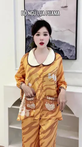 Pijama lụa cổ bèo#dongulua #luacaocap #suthichdep 