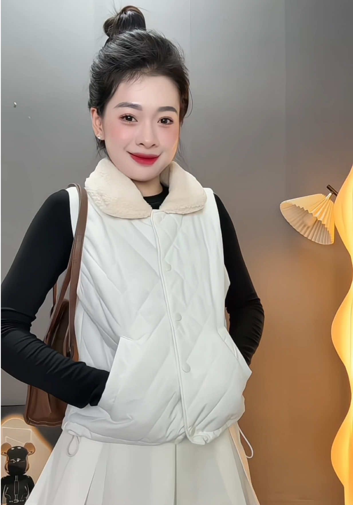 Áo phao gile nhẹ tênh mà siêu trẻ xinh lắm lunnn #aophao #gile 