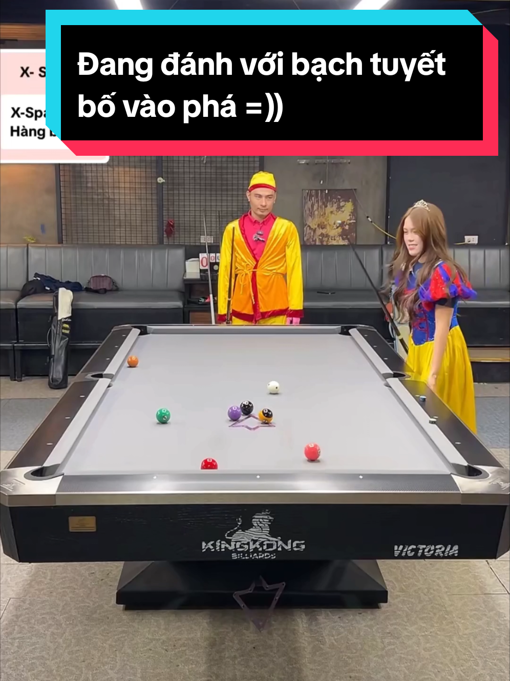 Đang đánh với bạch tuyết bố vào phá kiểu gì =)) #99billiardsclub #ngocxambilliards #hathanhbillards #xuhuong 