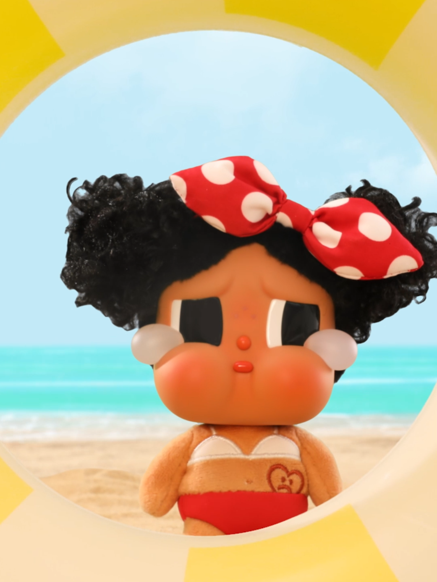 Vacation mode: ON 🏖️☀️ CRYBABY hits the beach with seven adorable swimsuit looks! 💕 Which one’s your favorite? #POPMART #CRYBABY #vacationmodeon #sunshine #beach #vacation #arttoys #blindbox