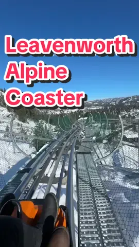 Save for a fun fall/winter ride! Mountain views + pure adrenaline = perfect day 💨 #AlpineCoaster #PNW #leavenworth 