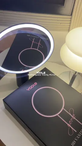 Rechargable vanity mirror. 