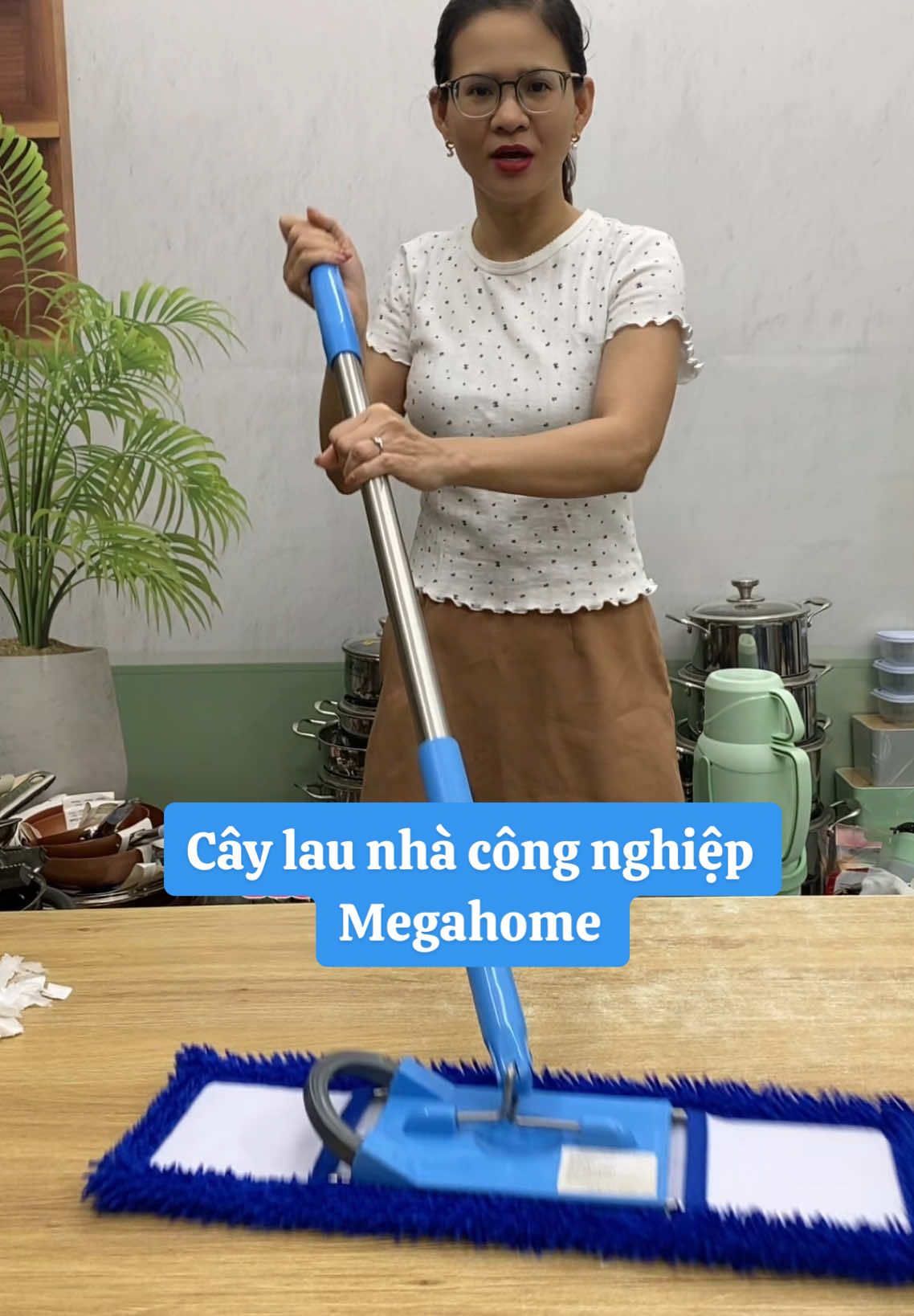 Cây lau nhà công nghiệp, cây lau nhà bông dài Megahome #giadungphuclong #saleluongve #caylaunha #bolaunha #caylaunhacongnghiep 
