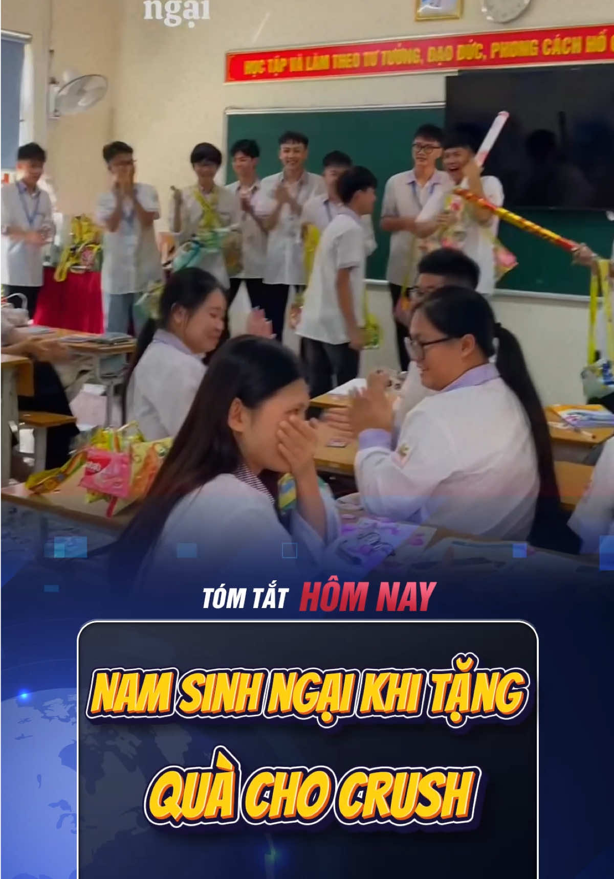 Nam sinh ngại khi tặng quà cho crush #tomtathomnay #xuhuong #viral #trending 