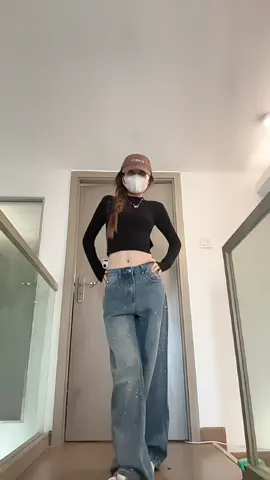 Quần Jean Suông (QCCC) Vải Xước Mềm Không Dãn Tôn Dáng#xhtiktok #fyp #xh #thoitrangnu 