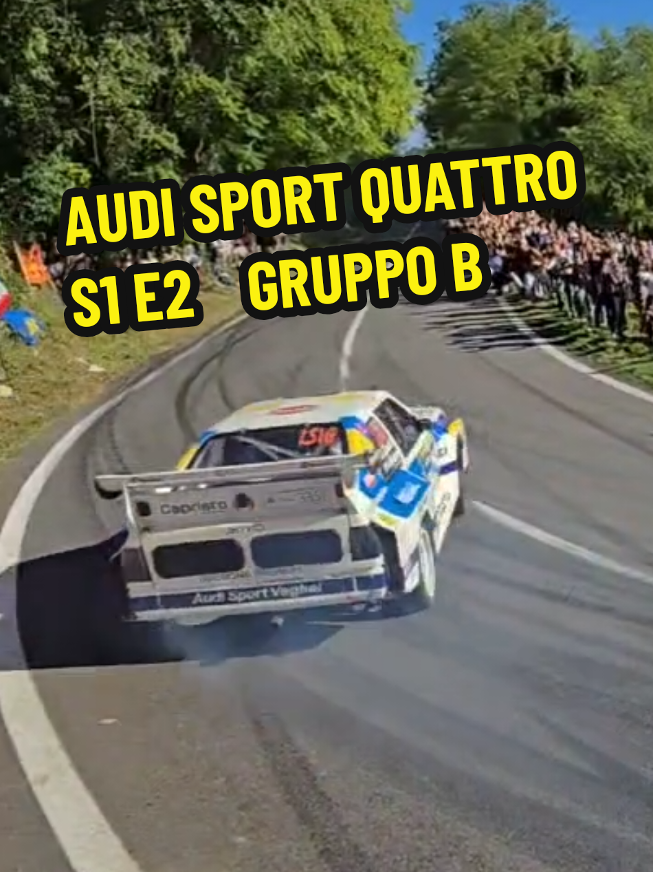 Rally Legend San Marino, LS16, Emanuele Zonzini con AUDI SPORT QUATTRO S1 E2 vettura leggendaria GRUPPO B, spettacolo di traverso! #rallylegend #gruppob #audisportquattros1e2 #zonzini #gipsygarage 