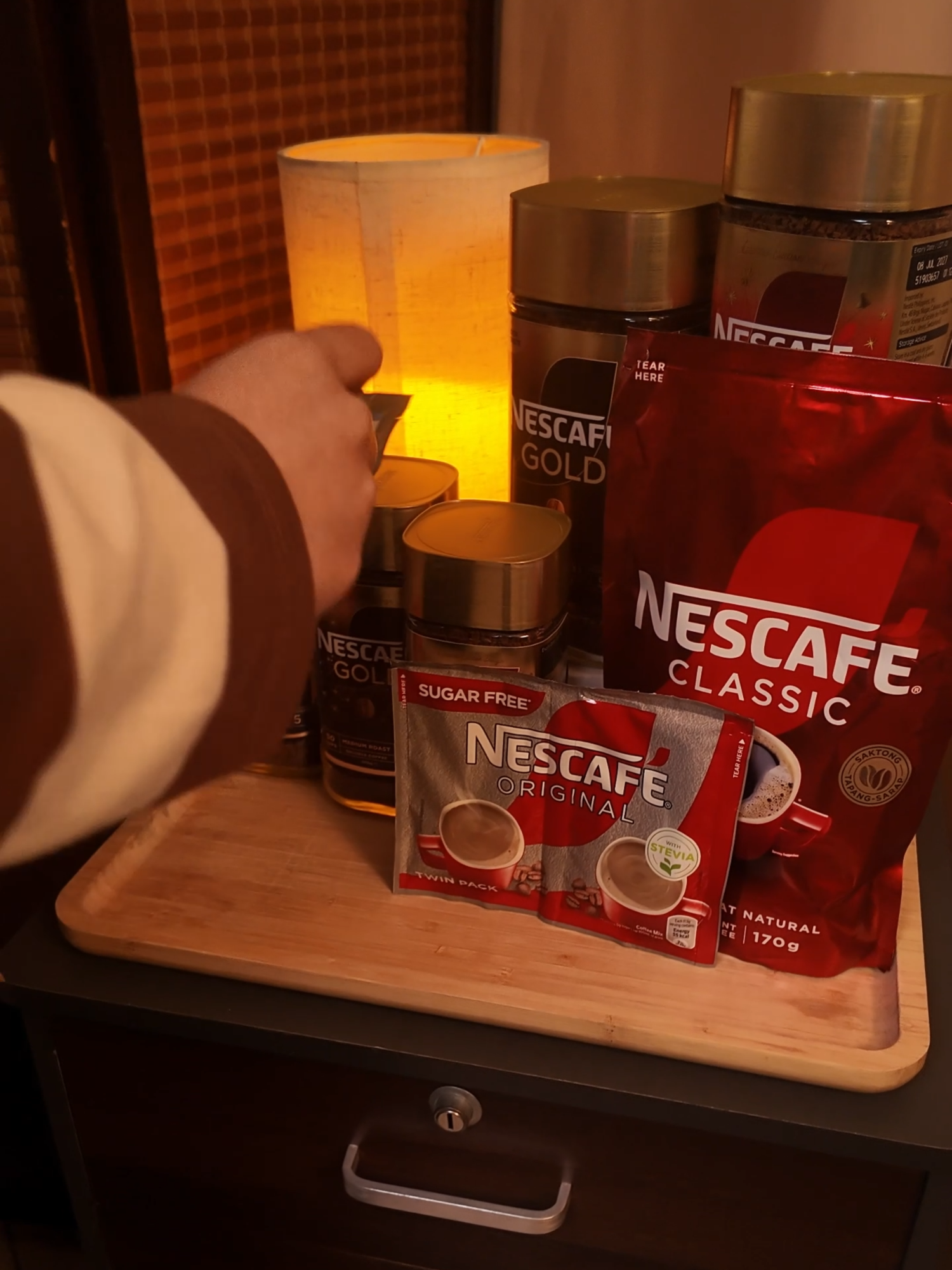 Serving looks and coffee goals ☕💅 Grab your fave Nescafé bundle from the yellow basket and make every moment a coffee moment! #Nestle #Nescafe #RedMug #NescafeGold #fyp