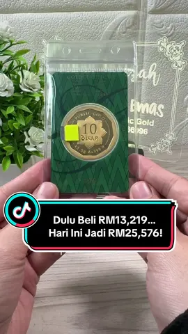Nilai 10 dinar naik kira-kira 93.5% dalam tempoh 27 bulan iaitu hampir dua kali ganda daripada harga asal 💪🏻 #AkaunEmasGAP #10Dinar #PublicGold #Emas #Savings 