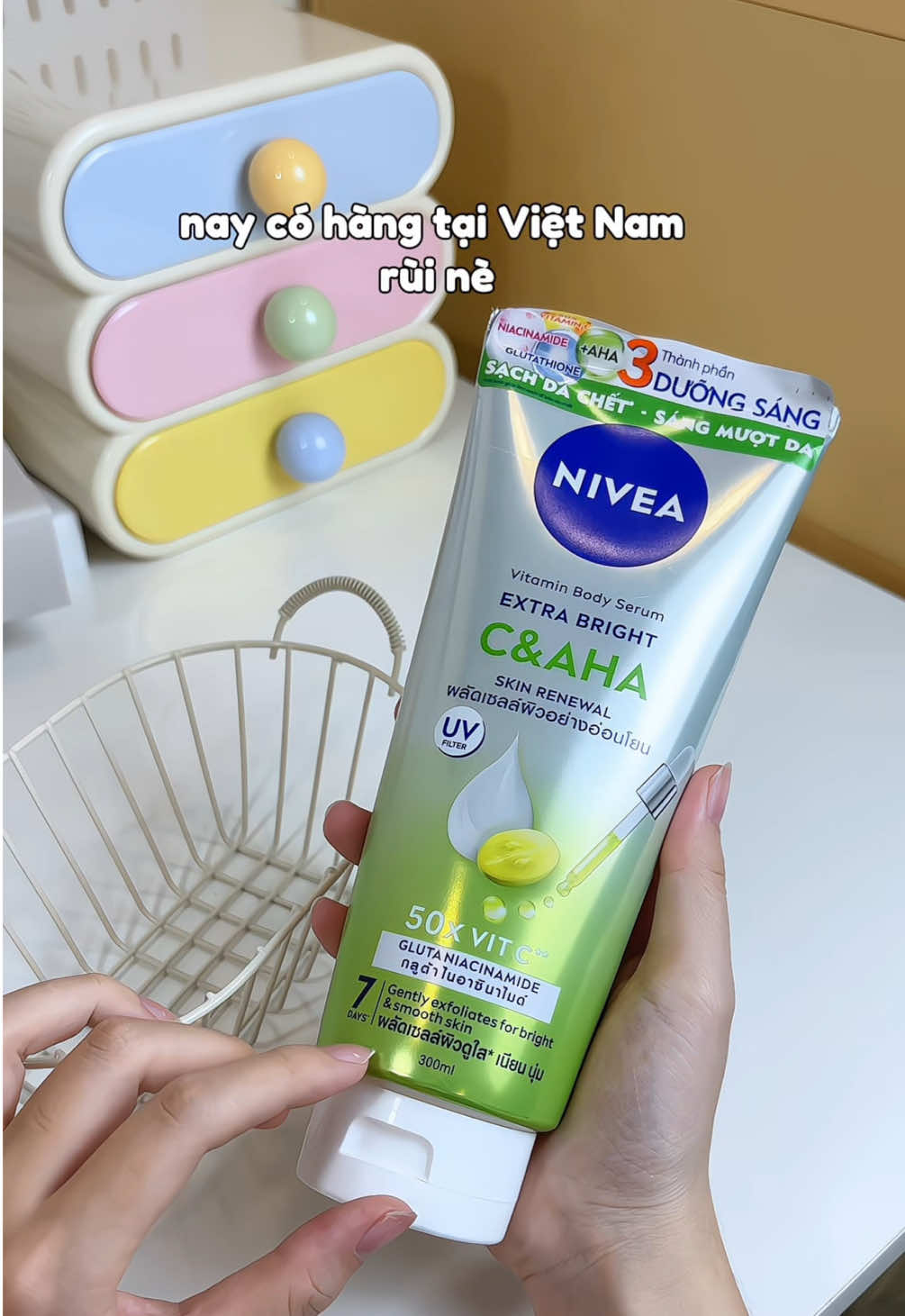 Tinh chất Dưỡng trắng da Nivea mới, hỗ trợ dưỡng sáng đều màu da, hỗ trợ tẩy da chít nhẹ nhàng #nivea #duongtrangdabody #duongtrangdanivea #duongthenivea 