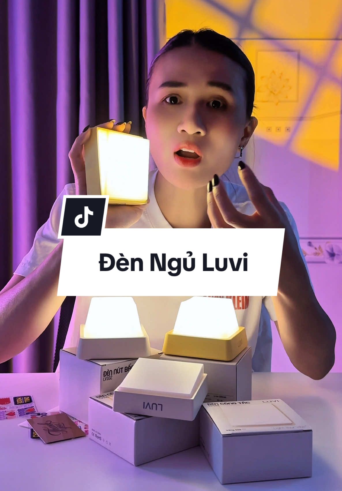 Đèn ngủ nút bàn phím siêu đẹp luôn mn #luvi #denngu #reviewtiktok #hotdeals #phanngoctrinh 