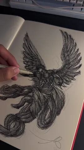 Sketching Angel but I kinda missed it up  #art #artist #sketch #sketches #sketching     