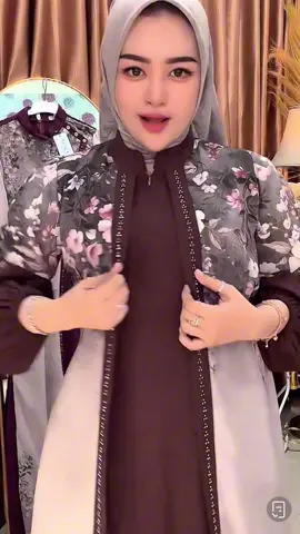 Dinaraa dress Bahan Ceruty kombinasi airflow Premium By rizha boutique Gamis Muslim Belah Tengah#dress #bahanpremium #modelterbaru #klikkeranjangkuning👆 
