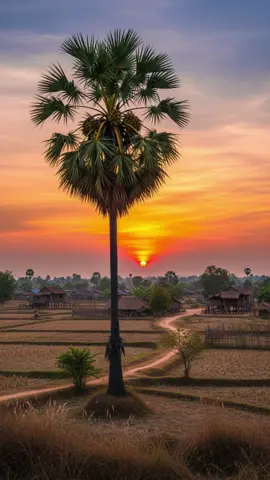 #ទេសភាពស្រុកស្រែ🌄🏜️🌱🌼🌾🐟 #ភ្លេងការ 