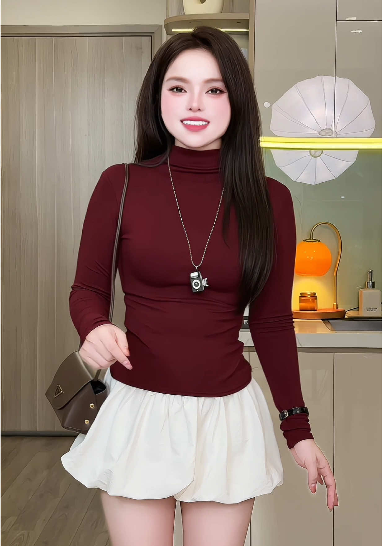 Áo giữ nhiệt cổ cao chất mềm co giãn nhiều mặc thích mê 😉   #aogiunhiet #thuntam #aothunnu #aolennu #aolen