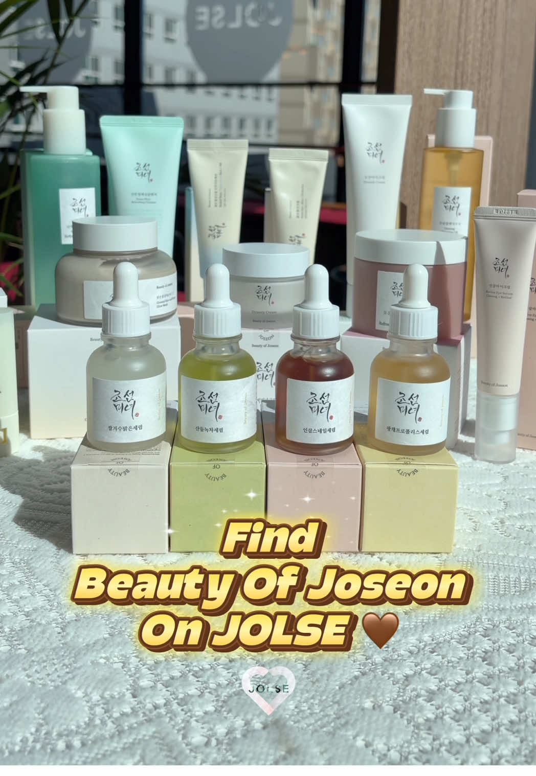 Just launched — Beauty of Joseon is now at JOLSE! 🌿✨ Enjoy free samples with every order, and get a full-size Jello Skin Massage Cream (200ml) with purchases over $30 💝 ✨ Meet BOJ's Best Products : 🌾 Relief Sun (Rice + Probiotics) : Lightweight organic SPF50+ PA++++ with no white cast, nourishing your skin barrier with rice and probiotics. 🍯 Glow Serum (Propolis + Niacinamide)  : Brightens, soothes, and strengthens skin for a radiant honey-glow. 👑 Dynasty Cream  : Deeply hydrating daily cream with niacinamide and squalane for balanced, silky skin. 🌿 Matte Sun Stick (Mugwort + Camelia)  : Non-greasy SPF50+ stick that keeps skin calm and fresh anytime, anywhere. 🍃 Red Bean Pore Mask : Cooling clay mask with red bean extract to gently exfoliate, refine pores, and hydrate. Find Beauty Of Joseon on jolse.com @cosmetic_jolse #beautyofjoseon #BOJ #skincare #jolse #koreanskincare @Beauty of Joseon 