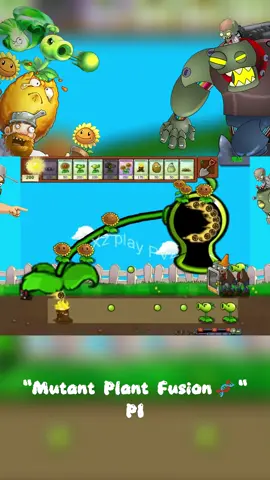 Mutant plant 😳 #plantsvszombies #pvz #game #funny #foryoupage 