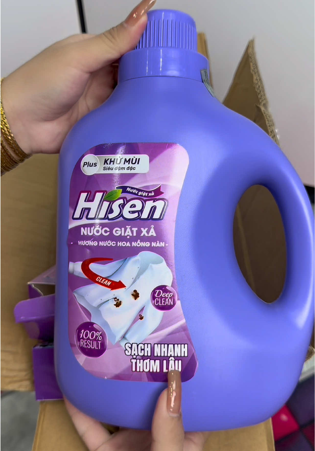 Nước giặt Hisen Mua 2 tặng 5 nhận về 7#emkieutaphoa #nuocgiat #nuocgiatxa #nuocgiathisen #hisen 