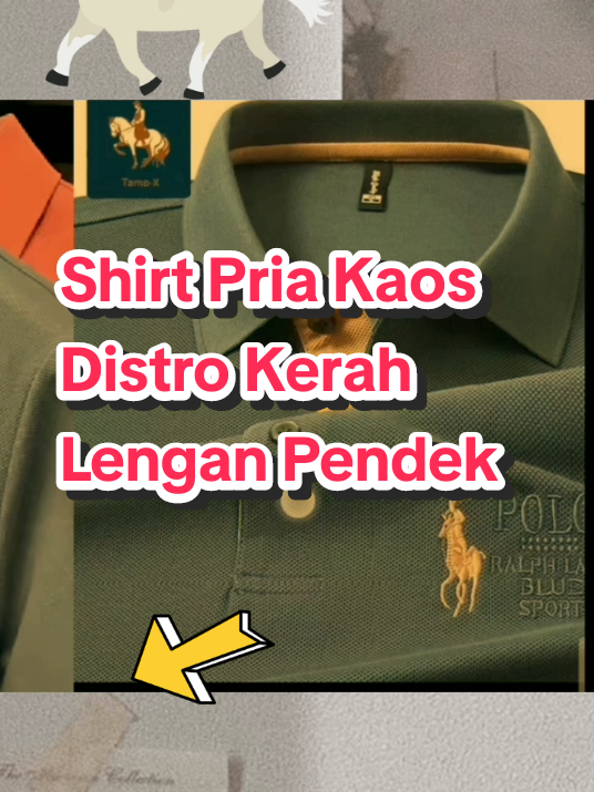 Shirt Pria Kaos Distro Kerah Lengan Pendek #tiktokshop #fyp #kaoskerah #shirt #kaosdistro 
