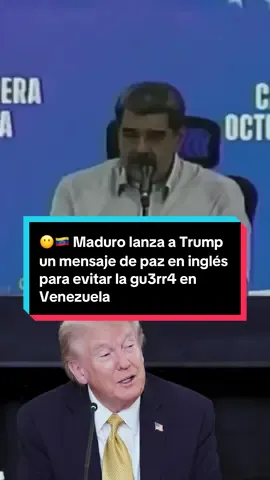 👉 En una delirante intervención en la televisión pública, ha pedido a EEUU que no inicie ninguna gu3rr4 contra Venezuela.  🗣️ Lo ha hecho en un mensaje en inglés y español que él mismo ha calificado de 